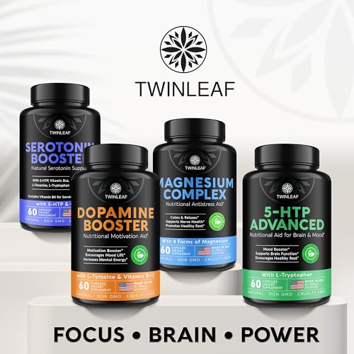 Product packaging and branding for TWINLEAF Dopamine Brain Support