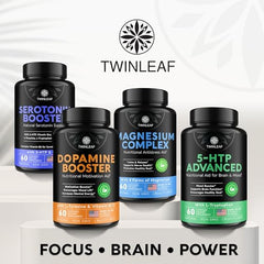 Product packaging and branding for TWINLEAF Dopamine Brain Support