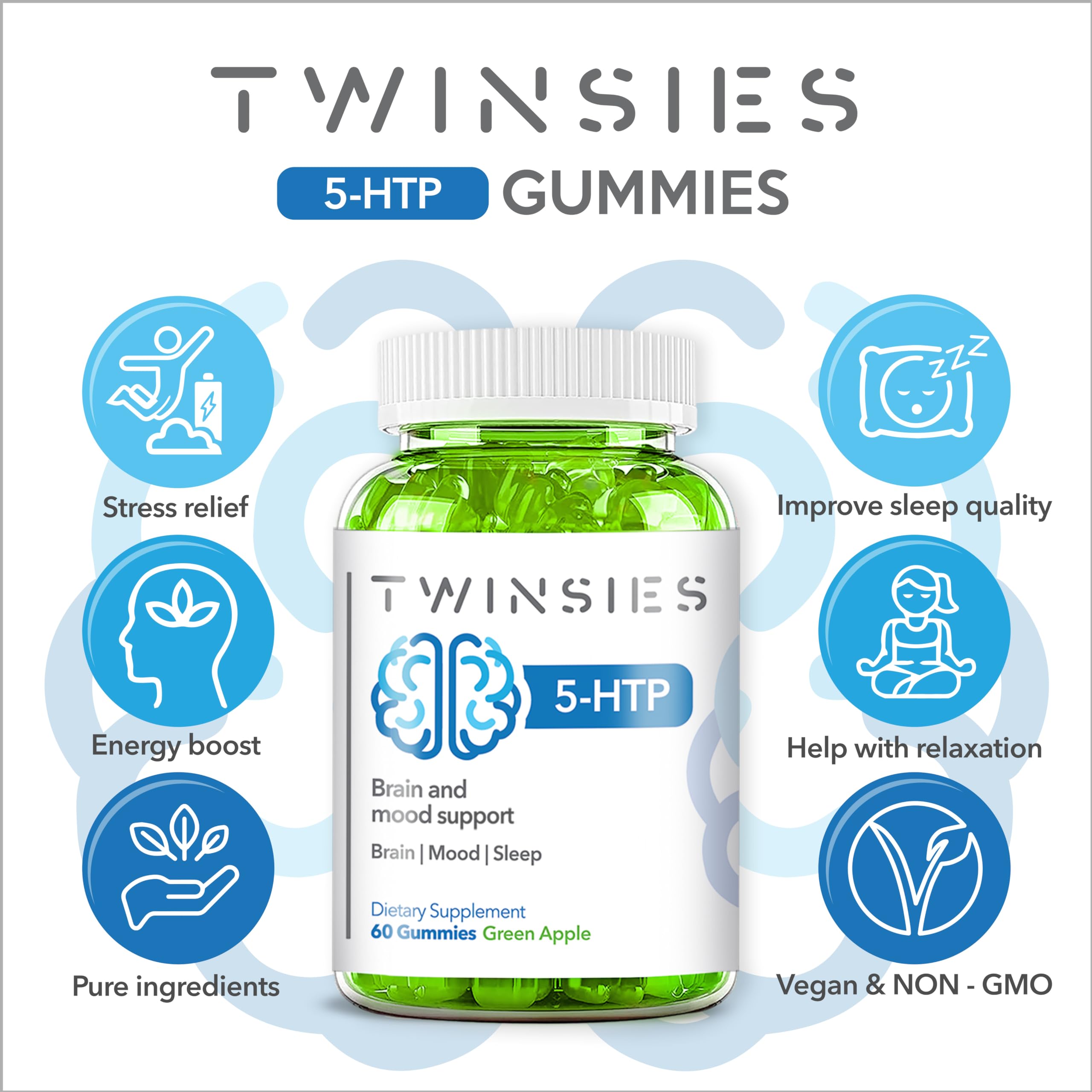 Twinsies gummy close-up displaying soft texture and chewable comfort