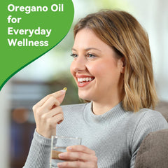 Two bottles of oregano oil with black seed oil – total 120 softgels