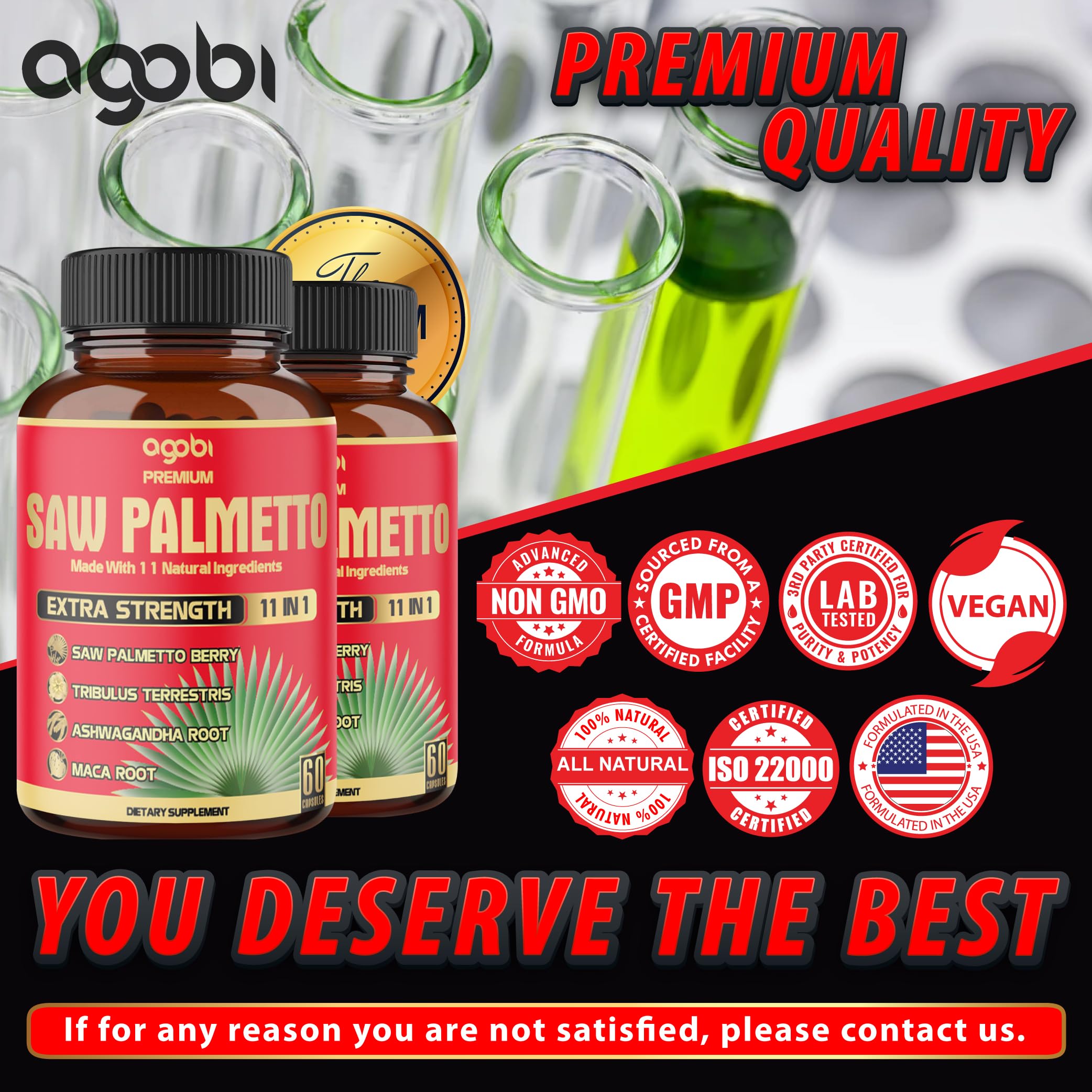 Two bottles of 60 capsules each for a four-month supply