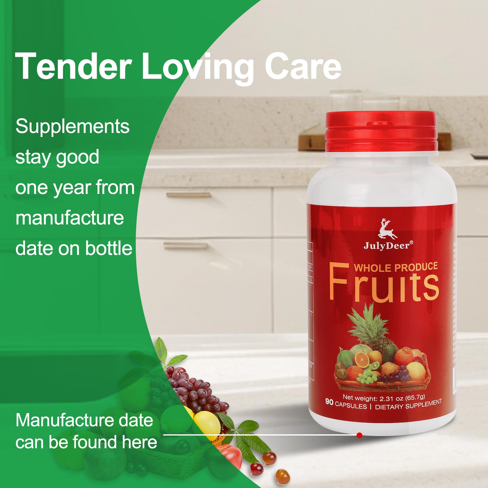 Two bottles showing 180 vegetarian capsules