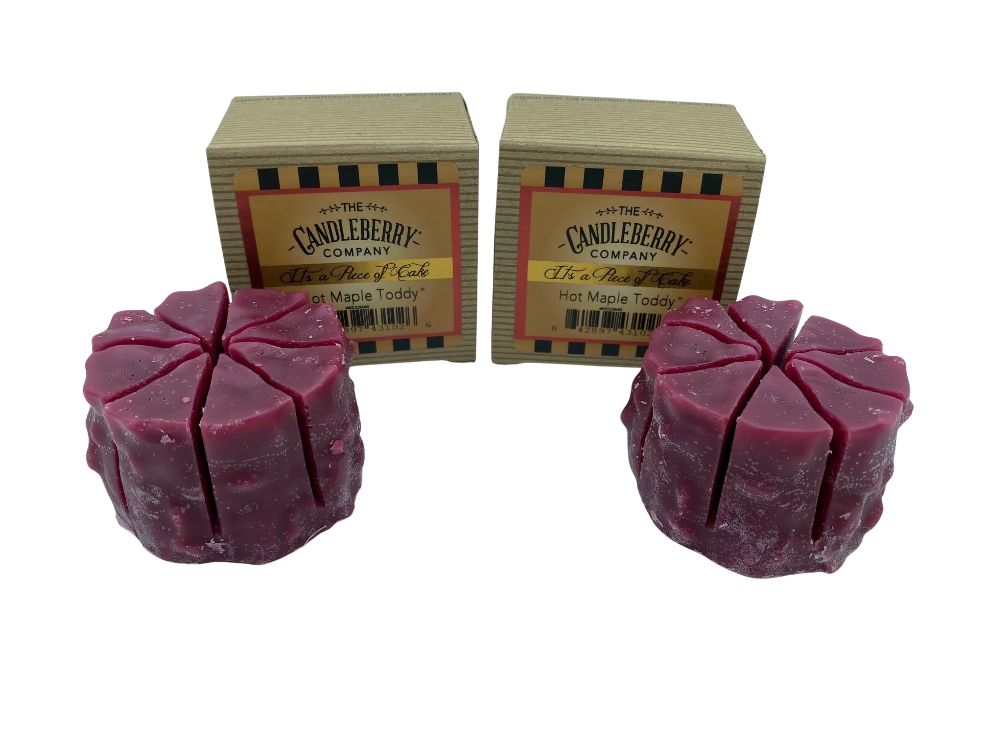 Two Candleberry Hot Maple Toddy Simmering Tarts box set