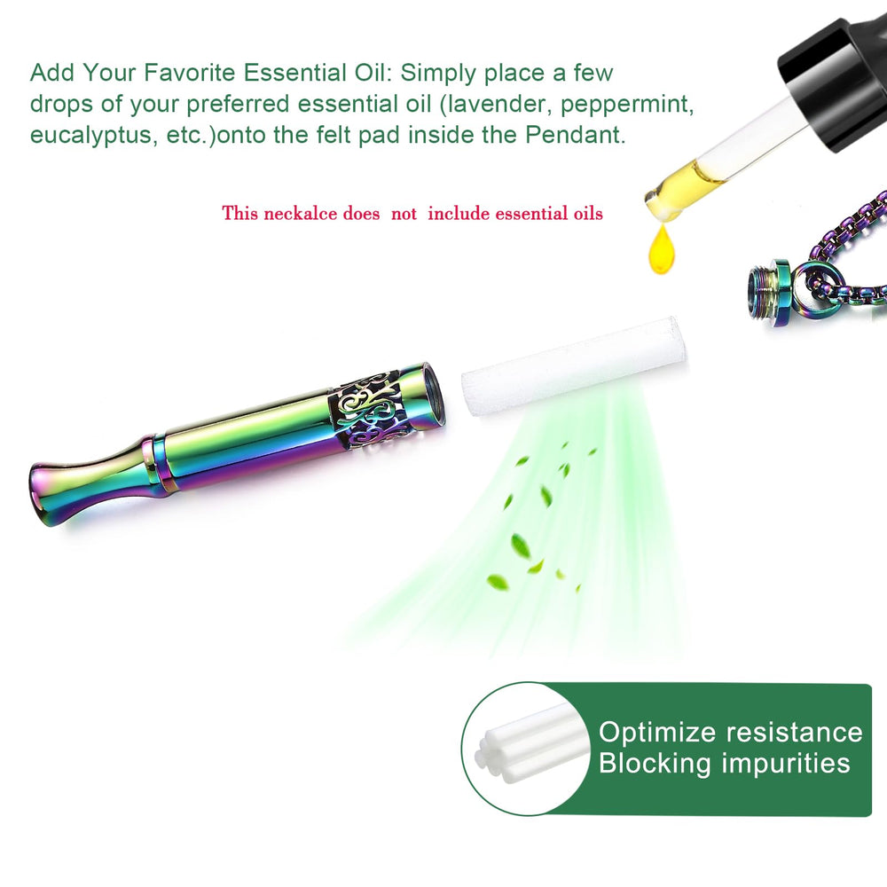 2-in-1 stress relief and aromatherapy necklace