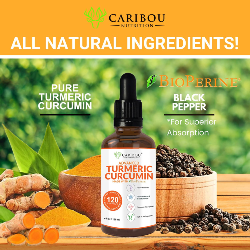 Two-month supply (120 servings) of liquid turmeric curcumin