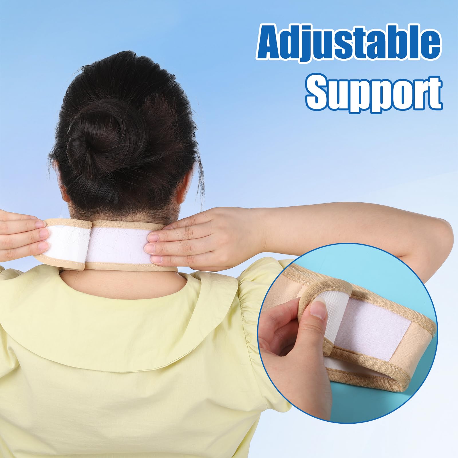 Two-pack thyroid castor oil neck wraps together
