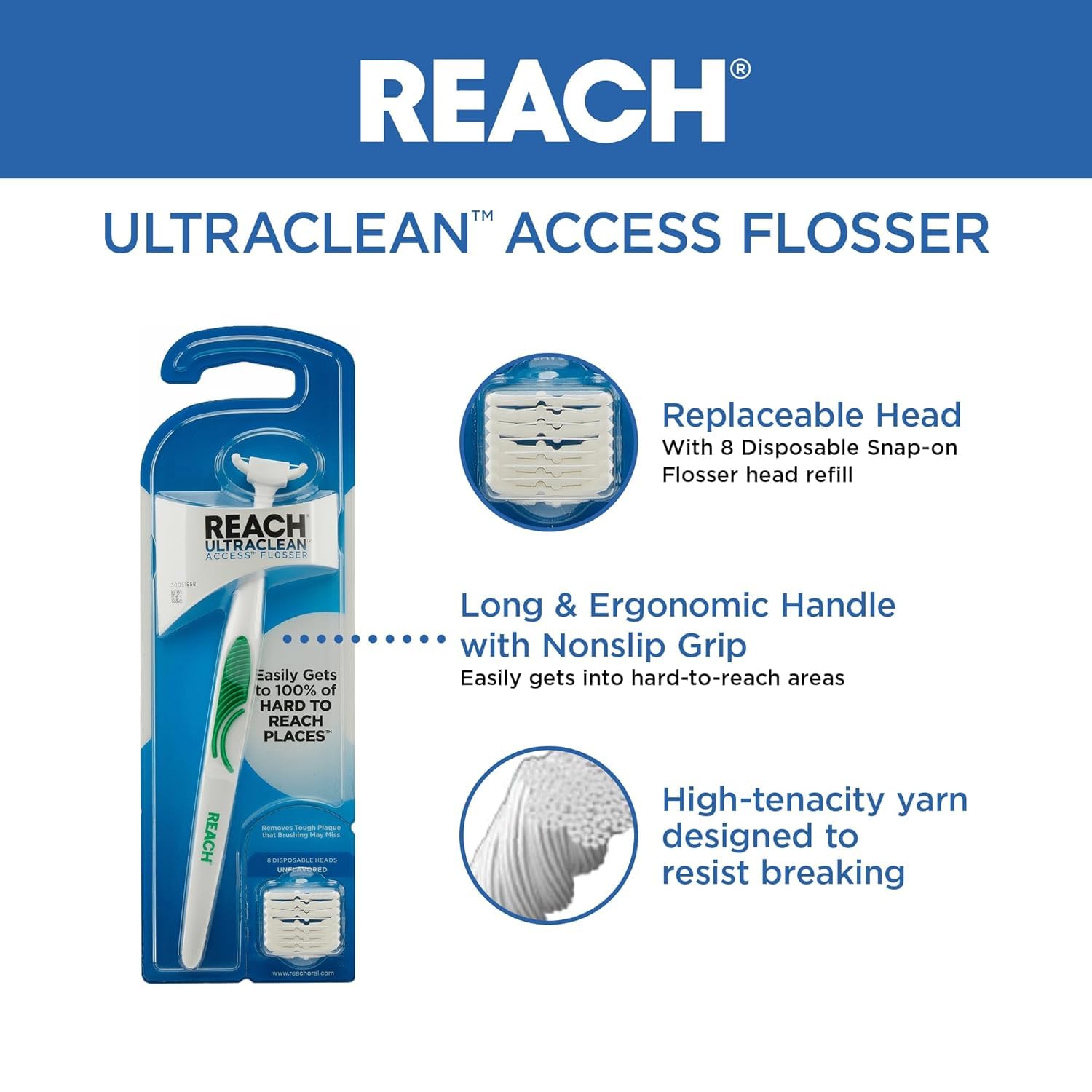 Pack of two oral care flossers