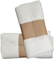 Two-piece organic cotton flannel for castor oil pack wrap, 17.7 by 9.85 inches