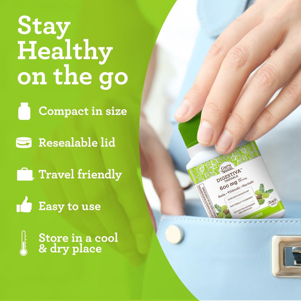 Serving suggestion showing two tablets for 600 mg