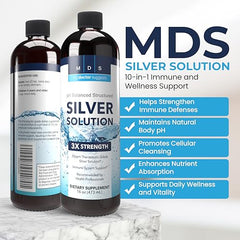 Dosing with two teaspoons of silver liquid
