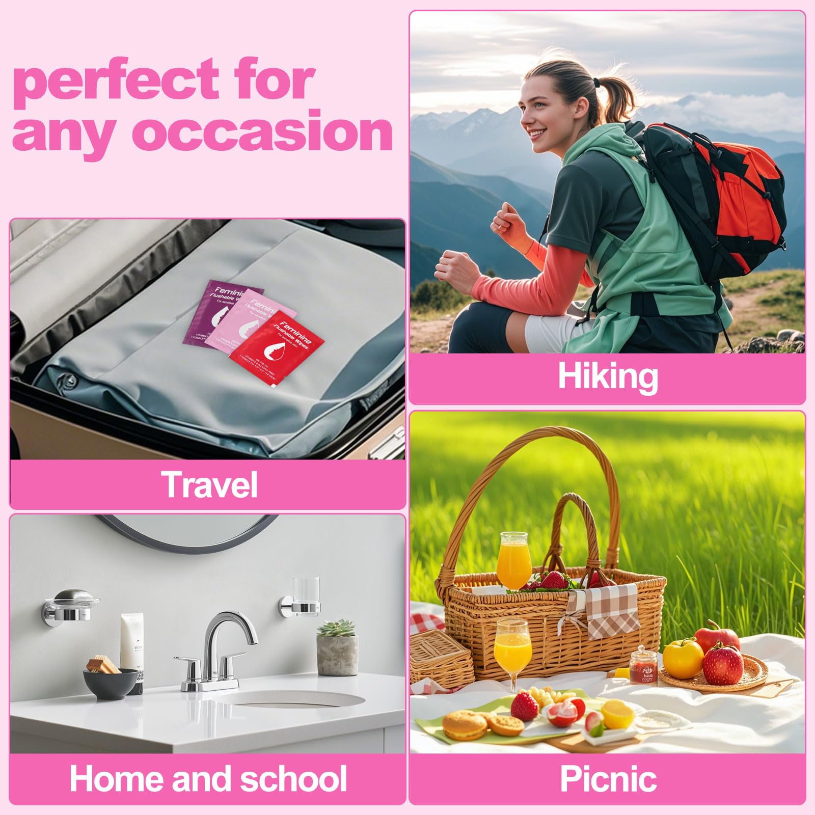 Twoworld 60-wipes total supply keeps you prepared for daily refreshes.