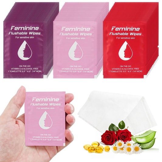 Twoworld feminine wipes chamomile 20-pack offers gentle cleansing on the go.