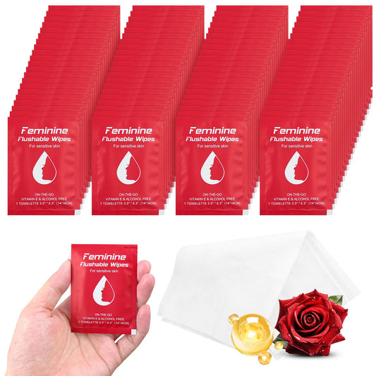 Twoworld feminine wipes packaging front shows travel-sized, on-the-go cleansing.