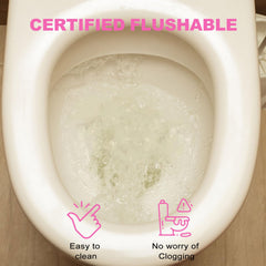 Twoworld flushable biodegradable wipes support easy disposal after use.