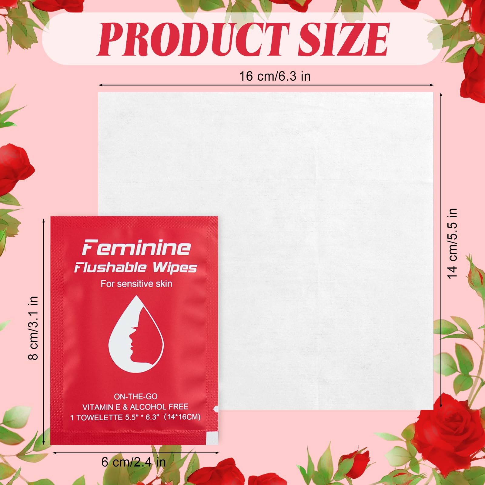 twoworld travel-wipes-rose-essence gentle cleansing with rose-inspired care.