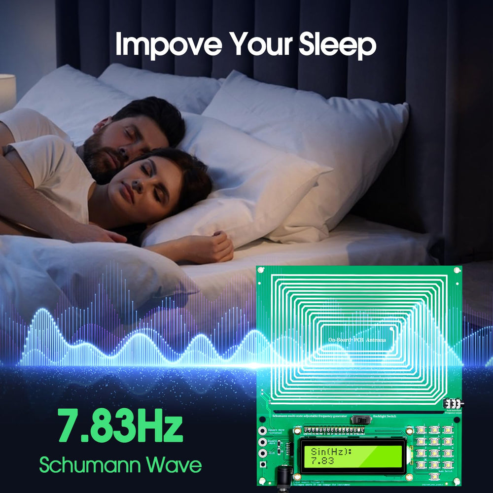 Twxire 7.83Hz sleep aid shown during an evening routine.