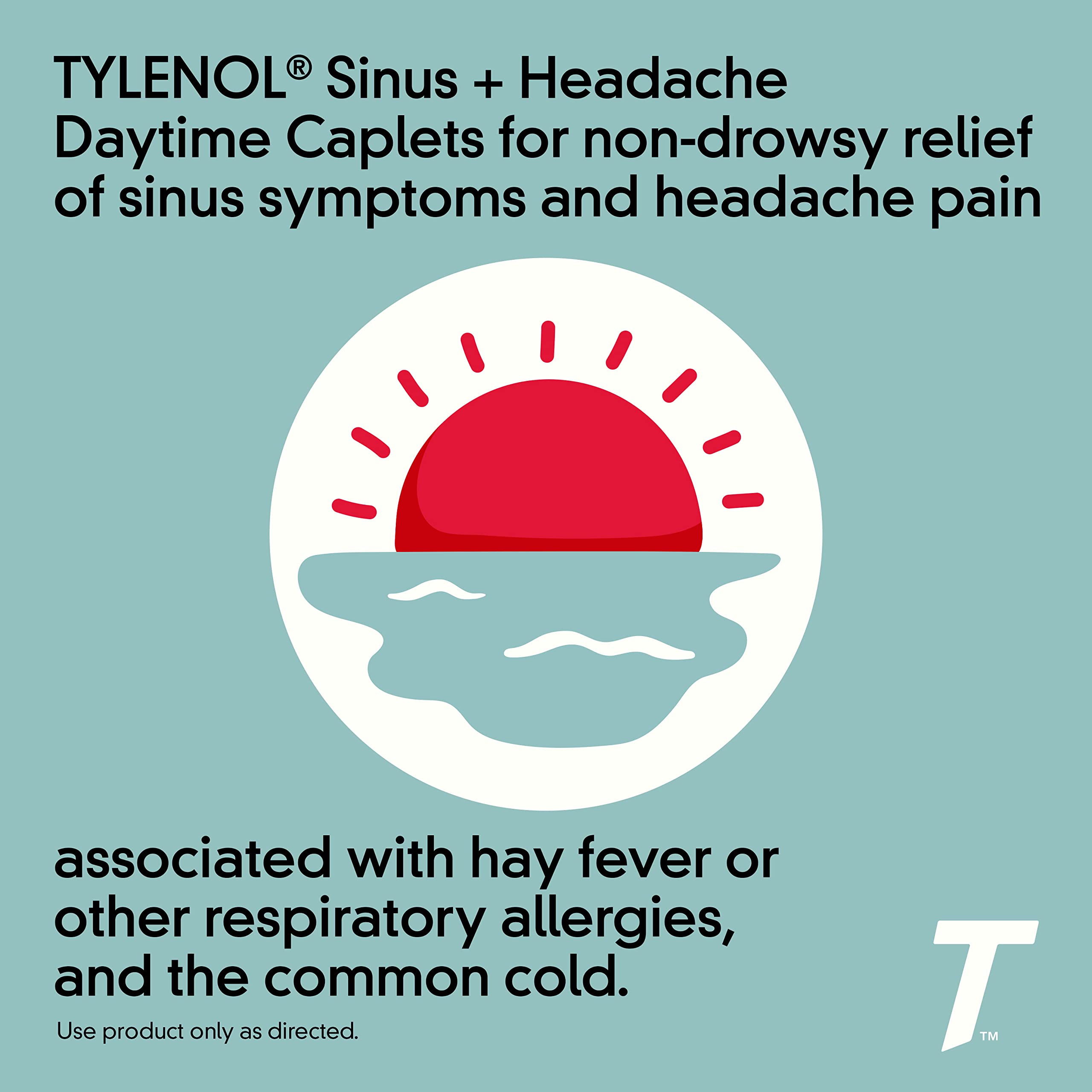 Tylenol Sinus + Headache caplets blister pack portable daytime relief