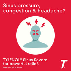 Tylenol Sinus + Headache daytime caplets box back shows directions and ingredients