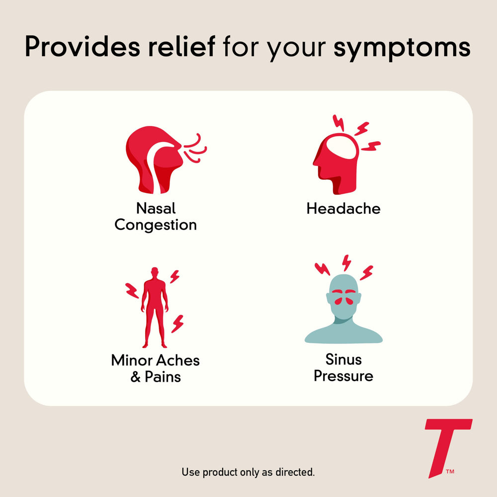 Tylenol Sinus Severe Daytime Caplets caplet closeup showing texture for daytime relief.