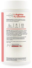 Back label with supplement facts and ingredients