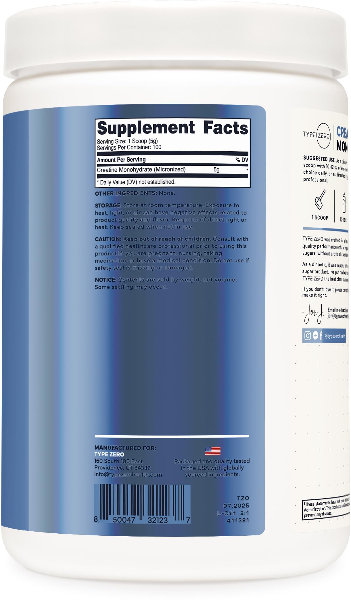 Zero sugar, keto-friendly and gluten-free indicators