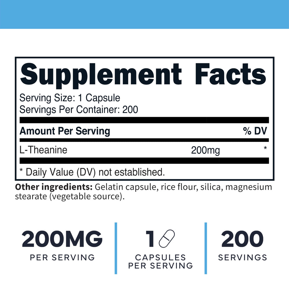 Close-up of Type Zero L-Theanine capsules