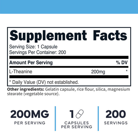 Close-up of Type Zero L-Theanine capsules