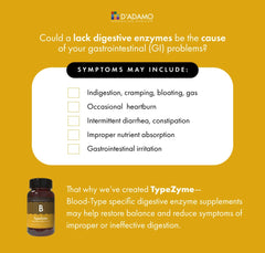 Packaging of D'Adamo TypeZyme – Blood Type B product