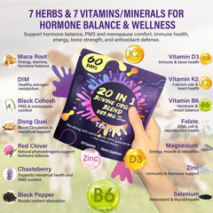 tzaxyan herbal complex bottle with Maca and DIM