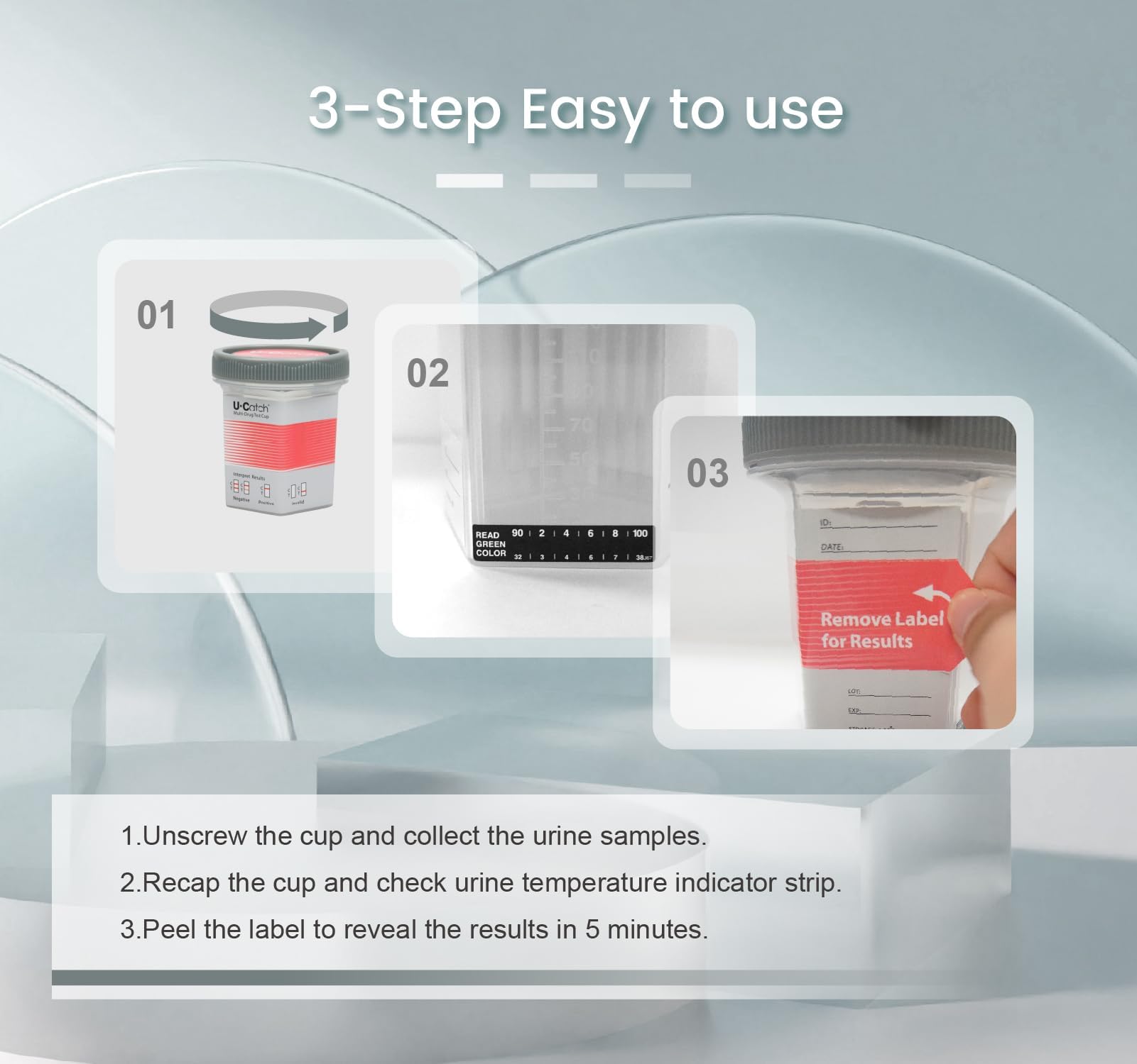 User-friendly 3-step testing setup