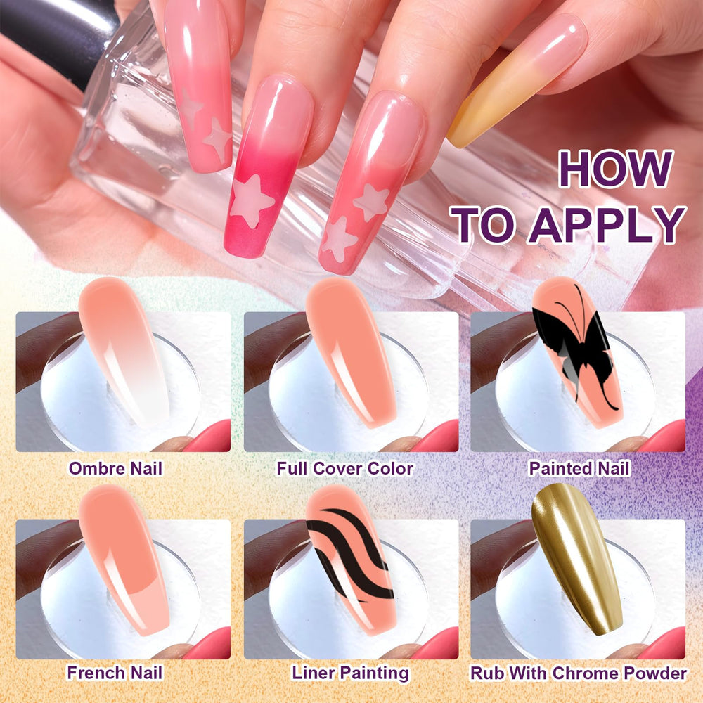 U-Shinein gold, silver and pearlescent gel for luminous accents