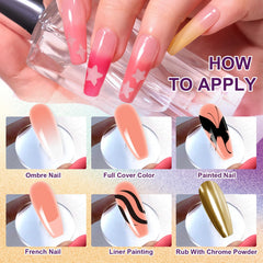 U-Shinein gold, silver and pearlescent gel for luminous accents