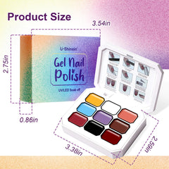 U-Shinein gradient nails ready for home salon and DIY nail art