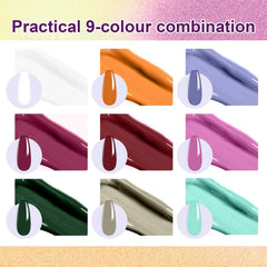 U-Shinein ombre gel nail polish bottles in close-up for bold nail art.