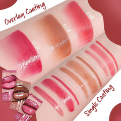 U-Shinein Pink Lip Kit application demo with three steps.