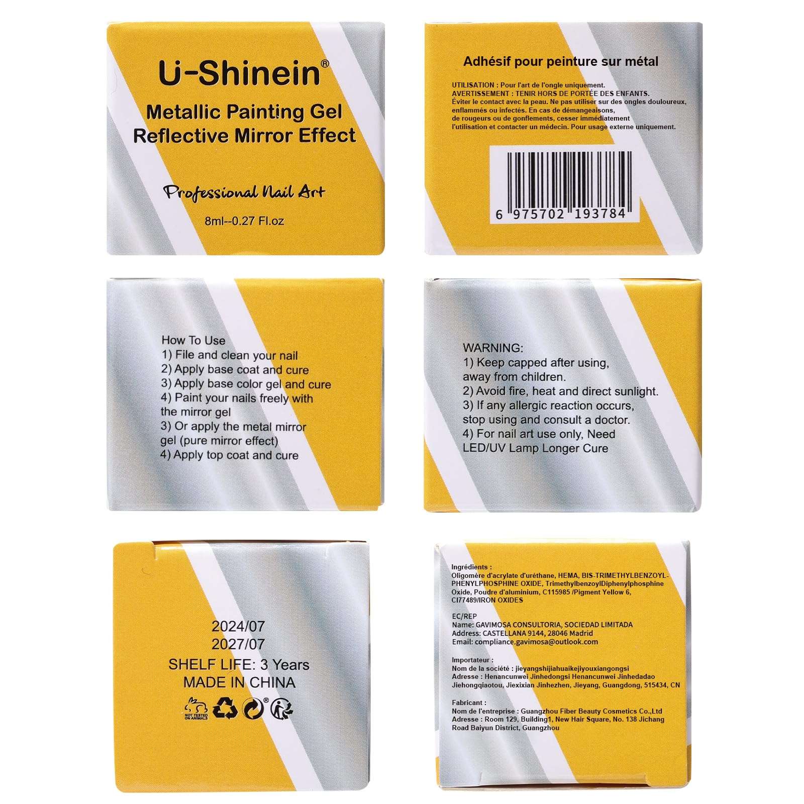 U-Shinein DIY at home with easy-to-use paint gel for beginners