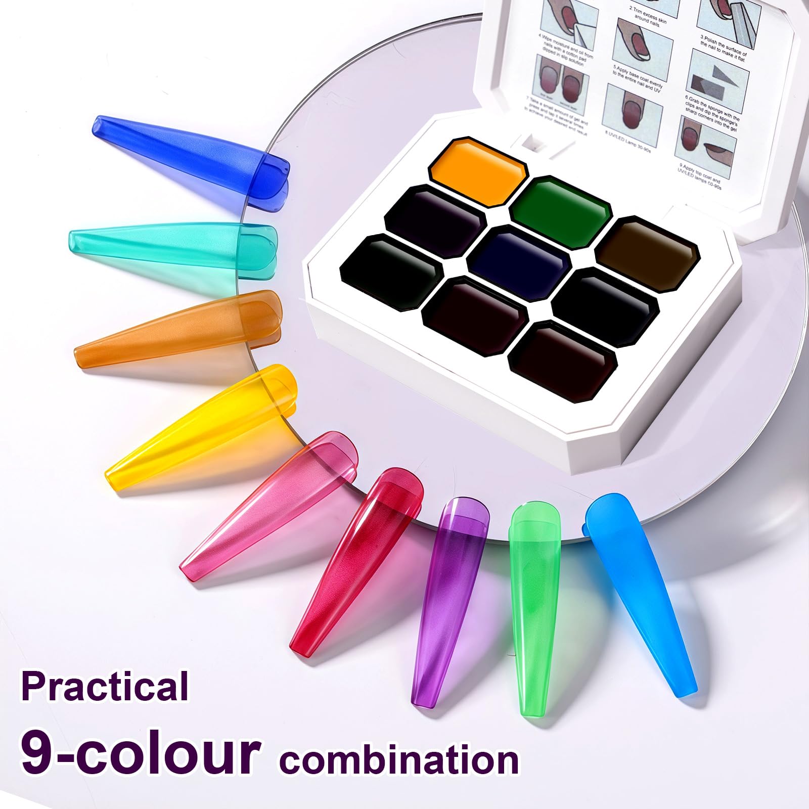 U-Shinein sturdy nail sponge blocks maintain shape for consistent results