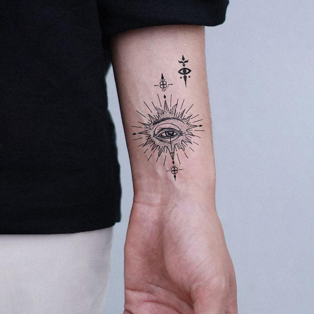 UBICA tattoo application step on skin with water wetting the backing