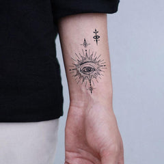 UBICA tattoo application step on skin with water wetting the backing