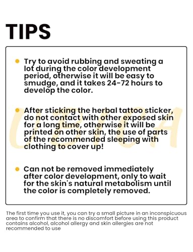 UBICA long-lasting 1-2 weeks tattoo for events and celebrations