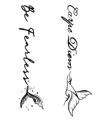 UBICA Minimalist fashion tattoo stickers complement outfits for various occasions.