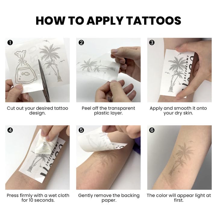 UBICA primer wipes included with semi-permanent tattoos for prep