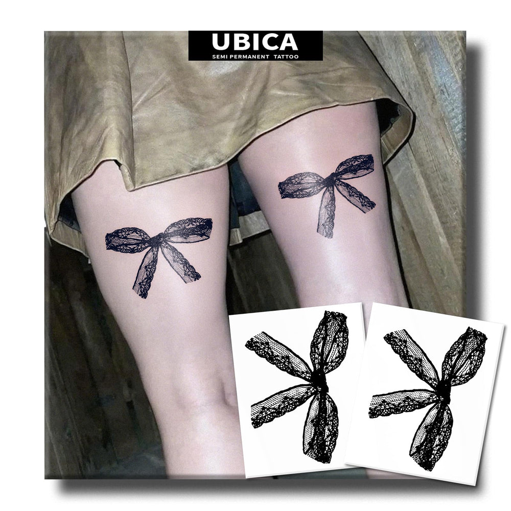 UBICA rose-floral design tattoo sheets for realistic body art look