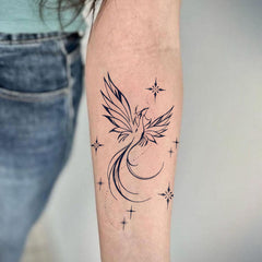 UBICA semi permanent tattoo back-arm design 02 showcasing detail and durability.