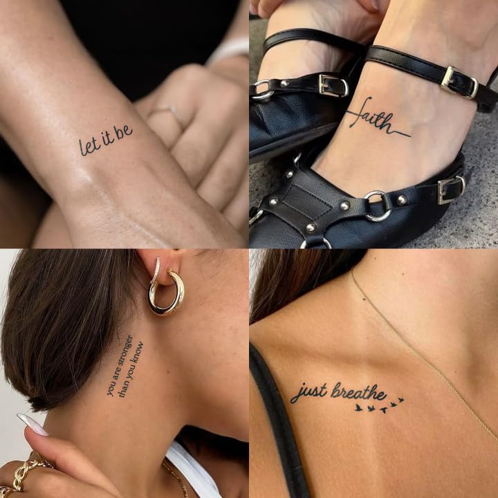 UBICA tattoo sheet applied on skin using water for easy placement.