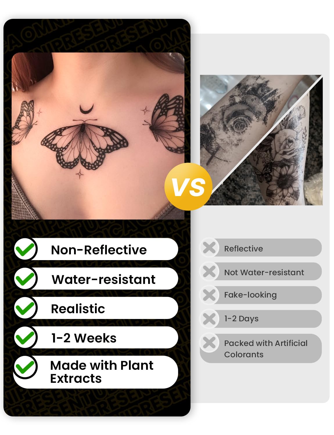UBICA waist floral rose tattoo design crafted for side wear
