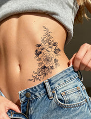 UBICA wrist floral rose tattoo design for subtle daily style