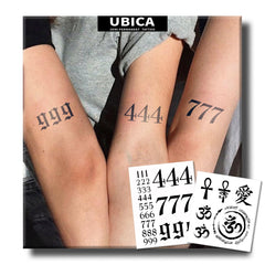 UBICA tattoo on arm showing 48-hour development for richer color