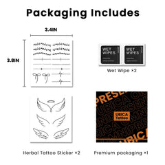UBICA two-sheet tattoo packaging showcases compact, gift-ready presentation