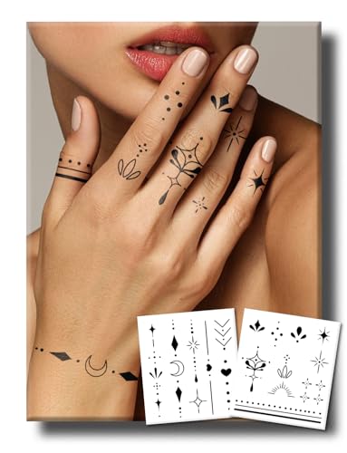 UBICA two-sheets semi permanent tattoos pack for gifting and versatile designs